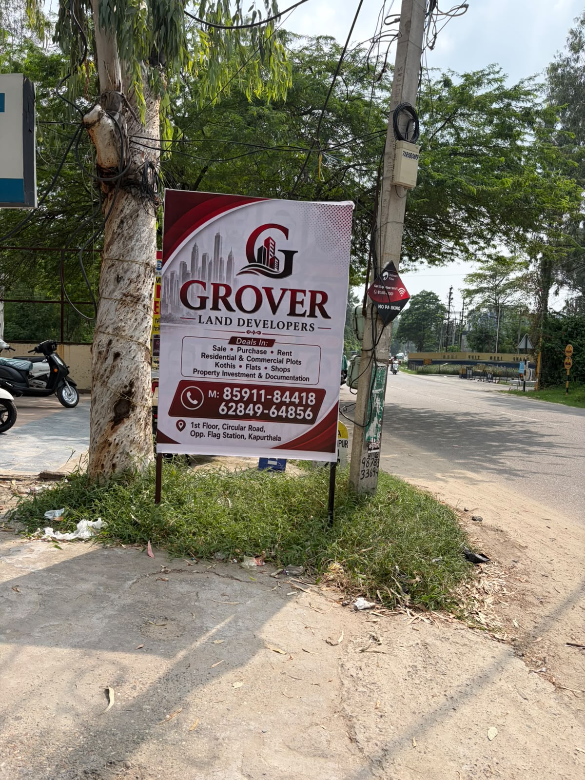 Grover Land Developers Signboard